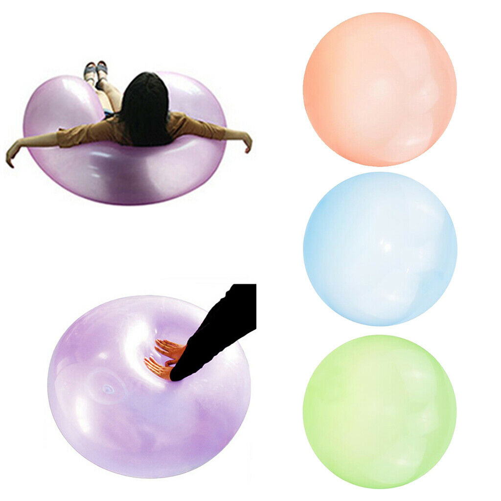 3PC Firm Bubble Ball Balloon Amazing Balls Transparent Pool Kids Game Toys