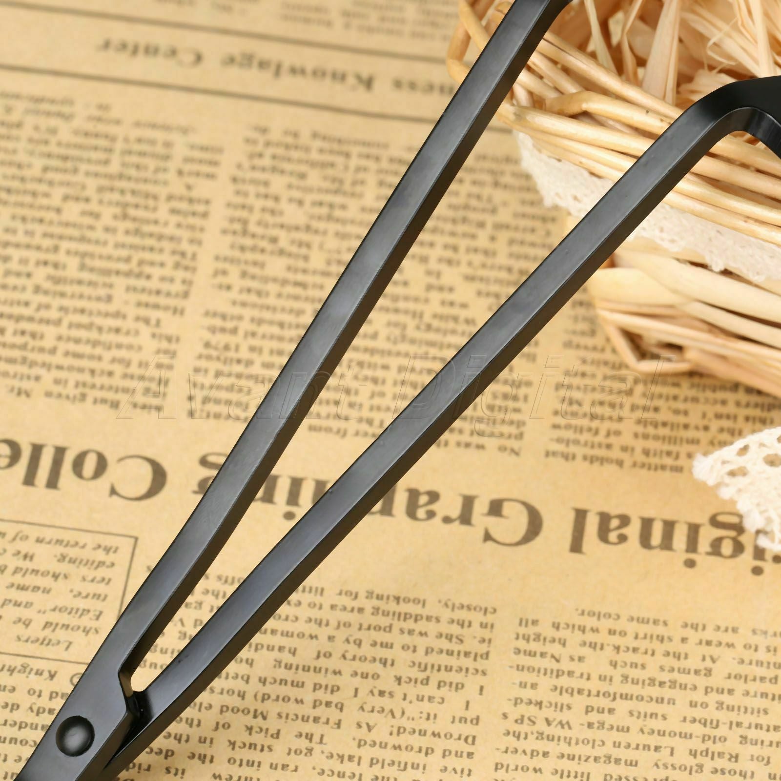 Black Stainless Steel Cutter Candle Wick Oil Lamp Trimmer Scissor Snuffer Trim