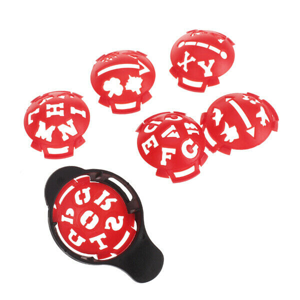 5 Set Golf Ball Line Marker Templates Different Pattern Drawing Alignment Tool