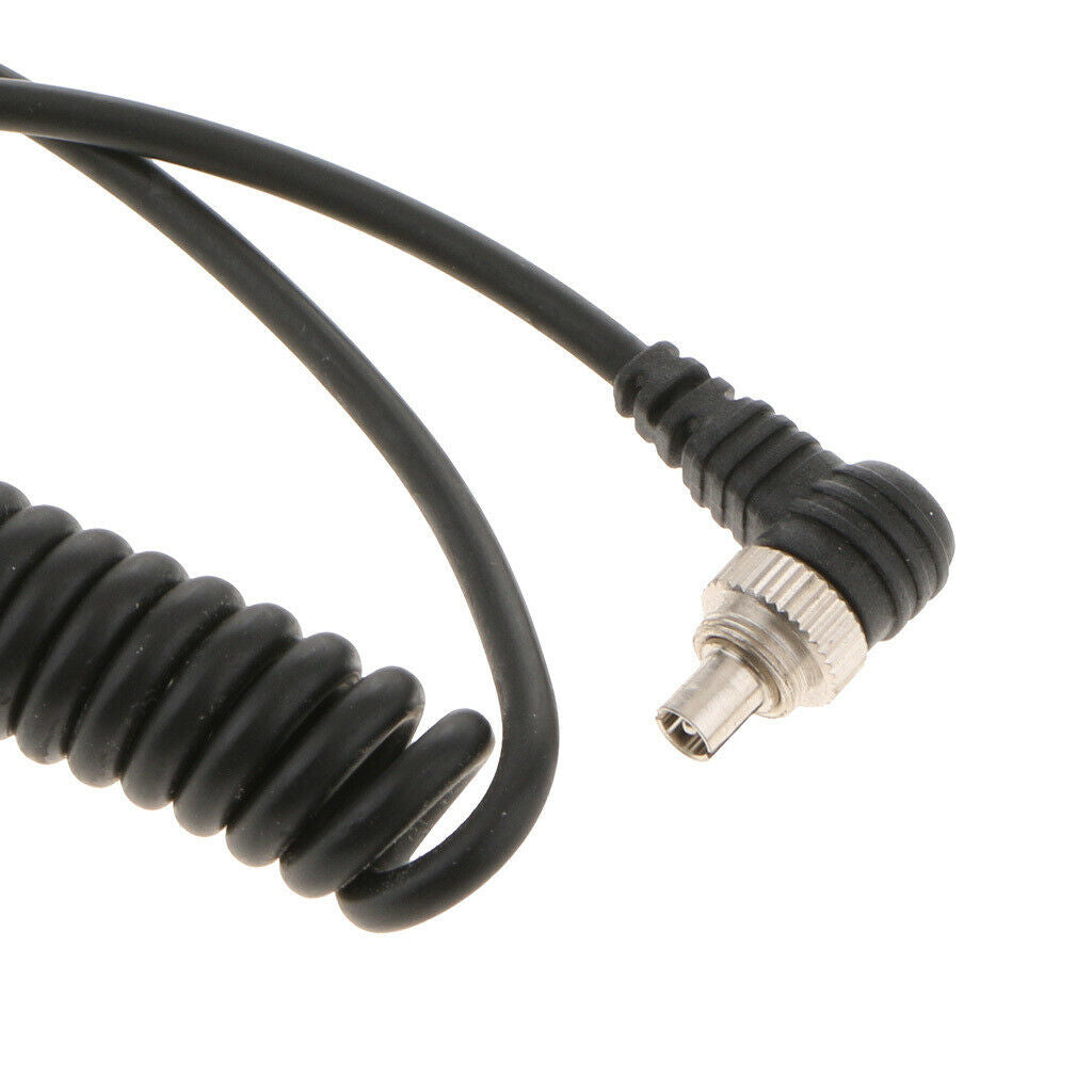 Male to Male Flash PC Sync Cable with Screw Lock for Canon Nikon 1m/3.3ft