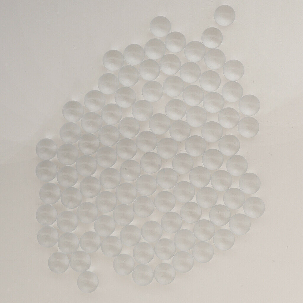 100PCS 8mm Novelty Toys Glass Marbles Hoodle For Player Games Accs Clear