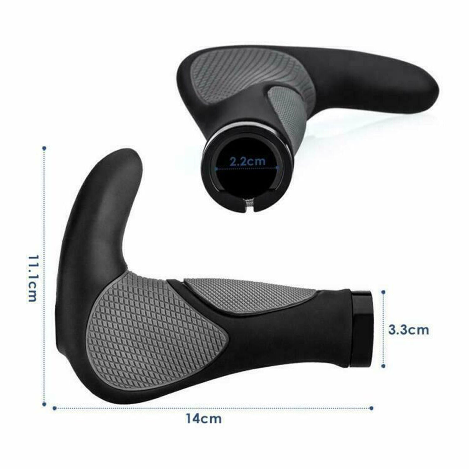 Simpeak bicycle handlebar grips screw-in grip ergonomic Ergogrips Ergo Bar Grips