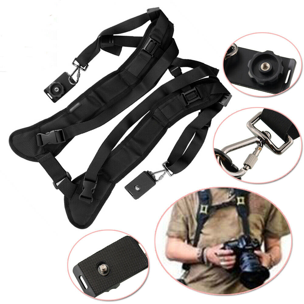 Shoulder Strap Belt Sling For 2 Digital DSLR SLR binoculars Quick Digital Camera
