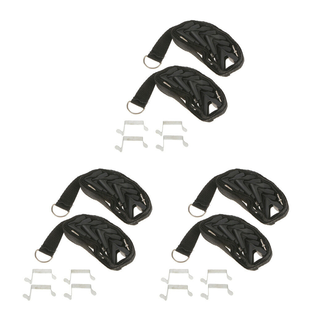 3x Over the Door 8 Hook Hanger Handbag Clothes Scarf Towel Holder Organizer