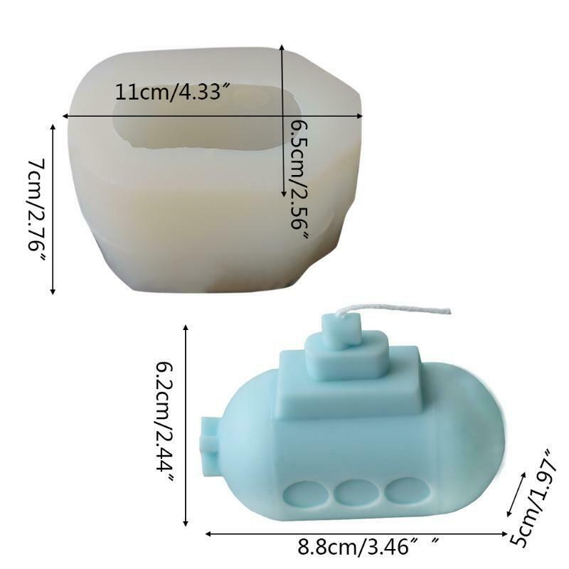 Creative Submarine Candles Silicone Mold Aromatherapy Candle Silicone Soap Mold