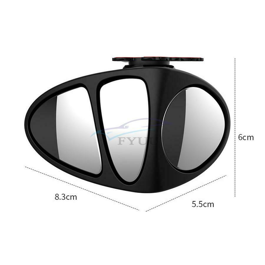 Adjustable 360° Wide-angle Car Blind Spot Rearview Mirror Three Mirror Universal