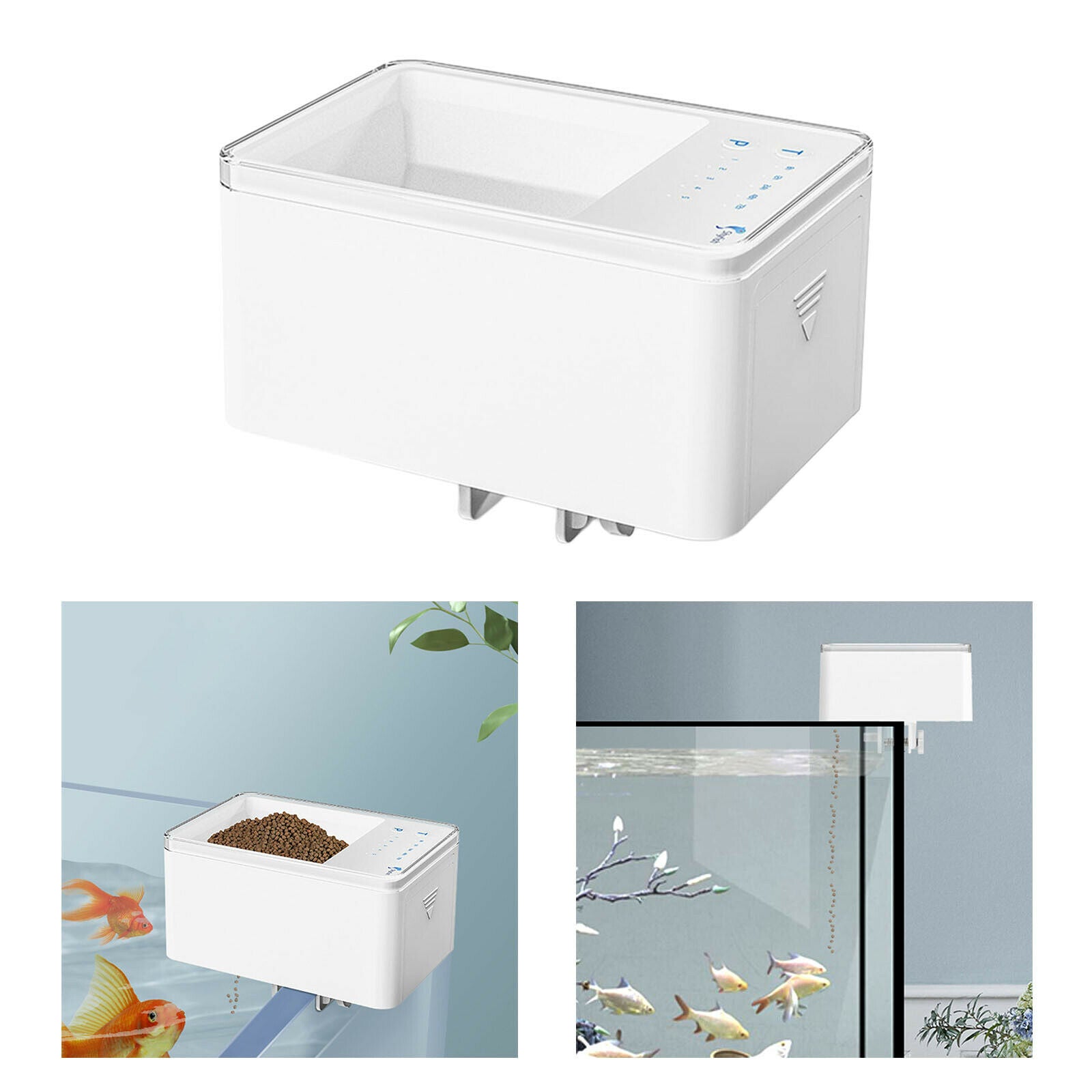 Compact Automatic Fish Feeder Timer Auto Aquarium Food Dispenser Pet Feeding