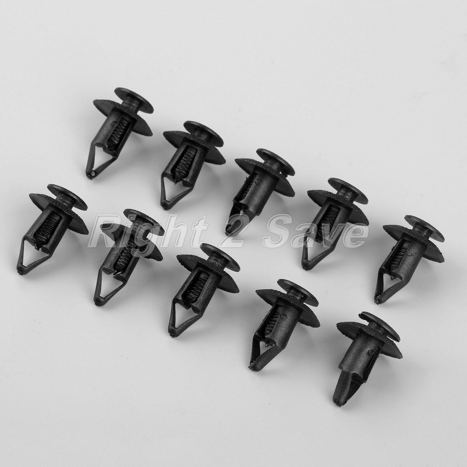 50pcs 8mm Plastic Fender Fastener Clips Rivet Mud Flaps NA01-56-145
