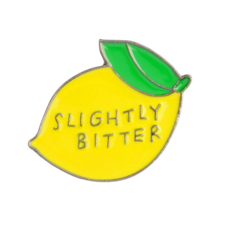 Lemon Corsage Enamel Brooch Pin Badge Shirt Lapel Collar Fruit Pin Jewelry B Pb