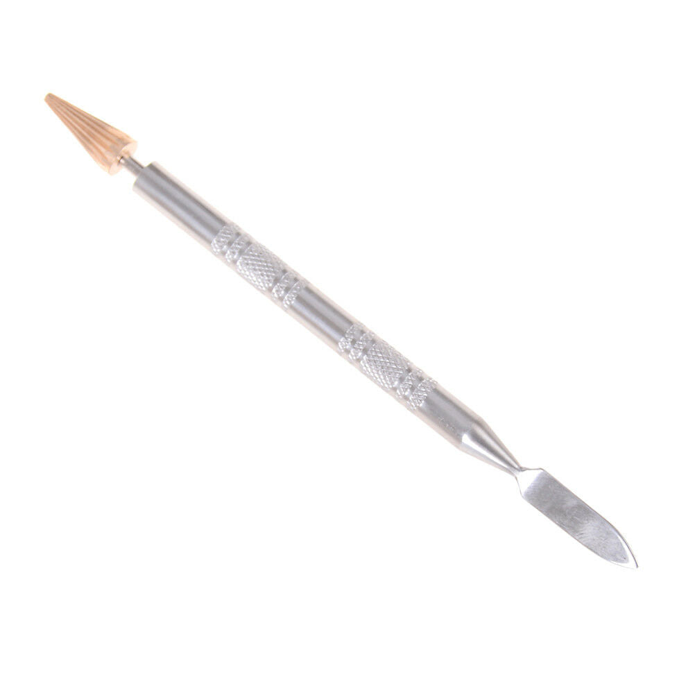 Brass Top Edge Dye Roller Oil Pen Applicator Belt Finisher Leather Diy Craft DD