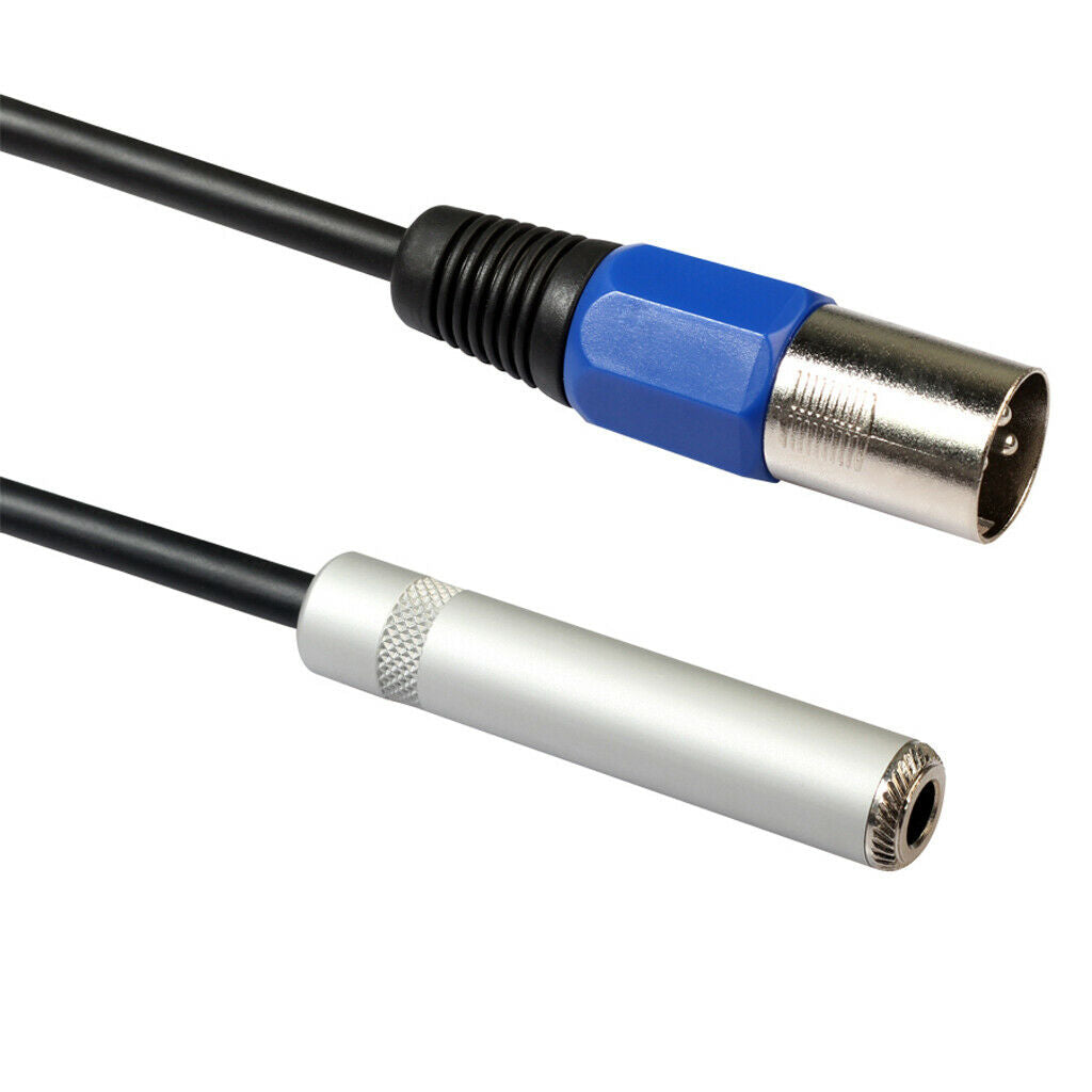 6.35mm Female Socket To XLR Male Cable Musical Instrument Audio Equipment