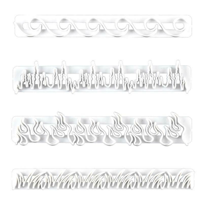 4pcs/set Plastic Element Fondant Cookie Cutter Cake Mold Chocolate Decorating