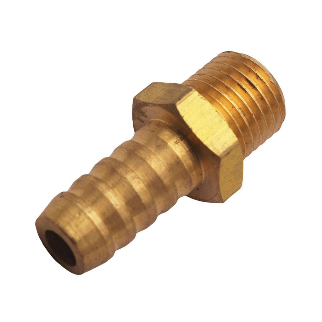 M14X1.5 Male to 7/16''(11mm) Hose ID Brass Barb Reducer SPLICER Fitting