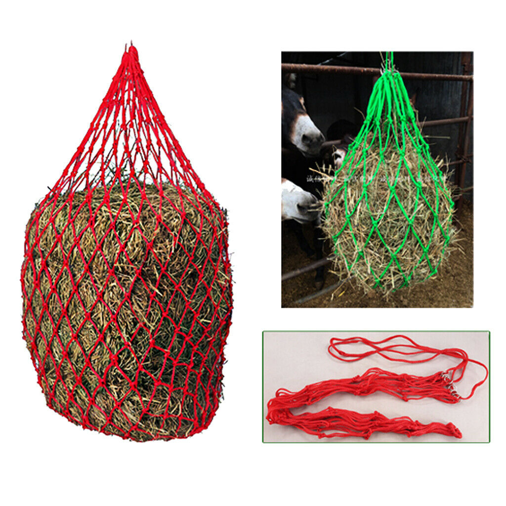 Large Slow Feed Horse Hay Net Small Holed Haylage Equestrian Feeding Supplies -
