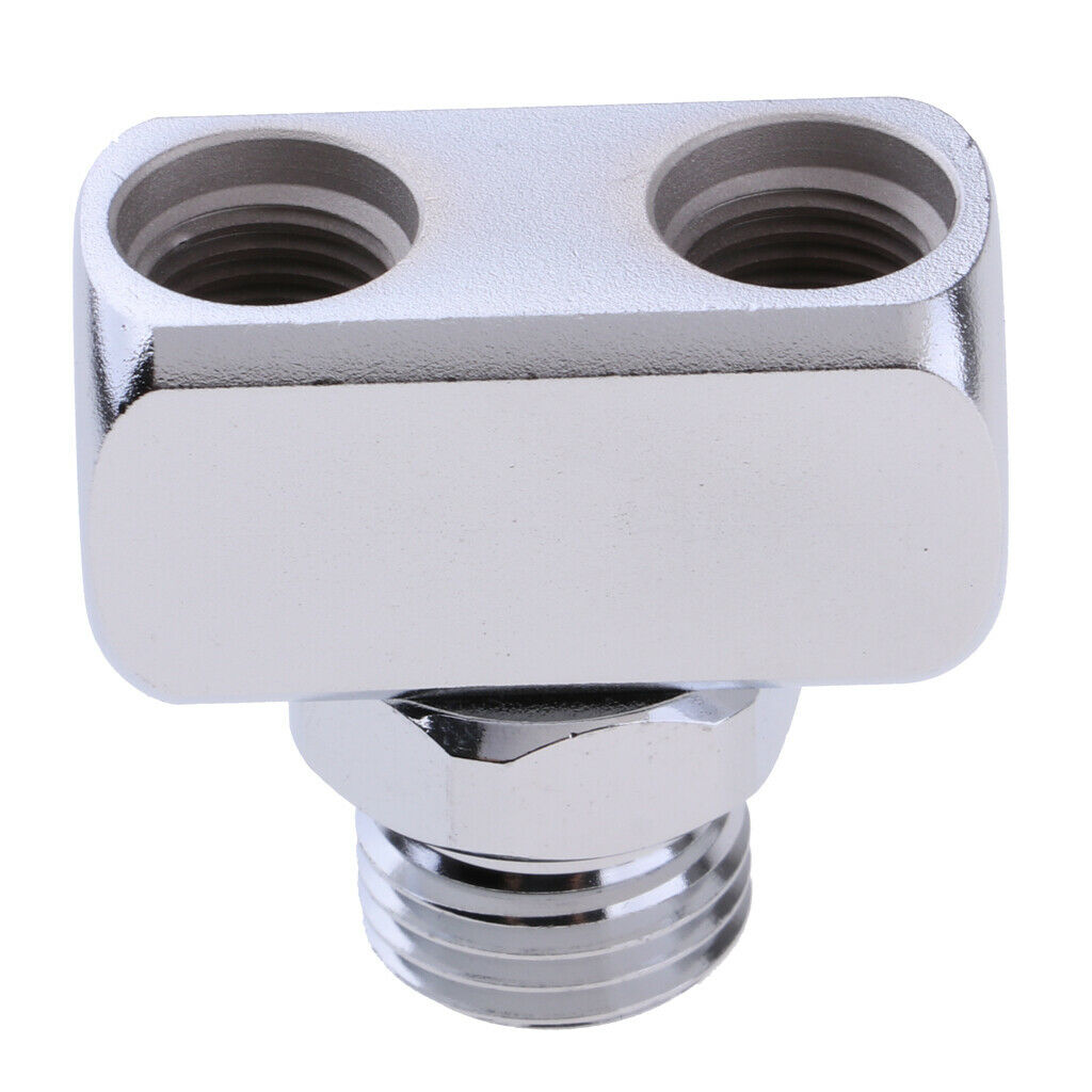 Brass Dive Hose Splitter 1x 9/16-18 UNF 2A Male to 2x 3/8-24 UNF 2B Female