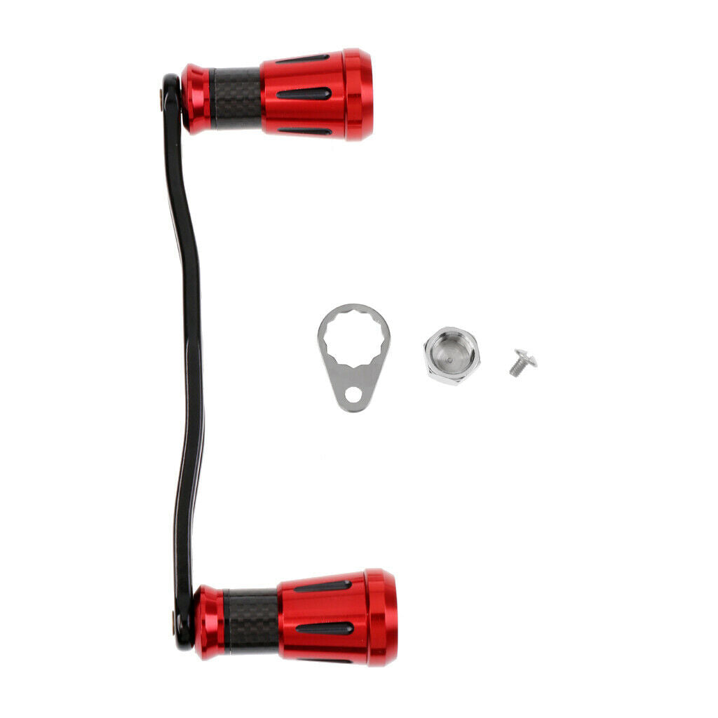 Aluminum Alloy Fishing Reel Handle Rocker for Baitcasting Fishing Reel Black