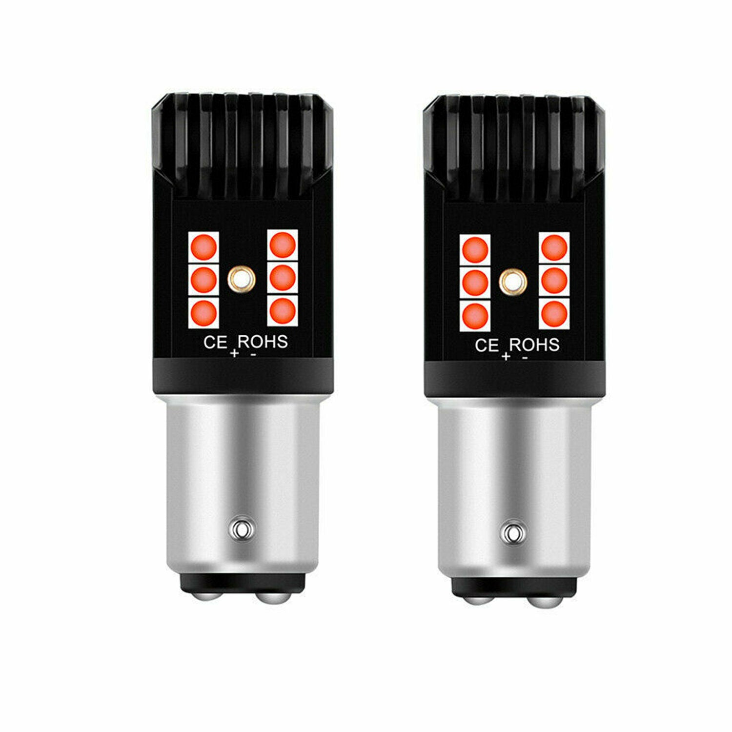 2X 1157 7528 2357 2057 LED Brake Stop Tail Light Parking Bulbs Lamps Red Canbus