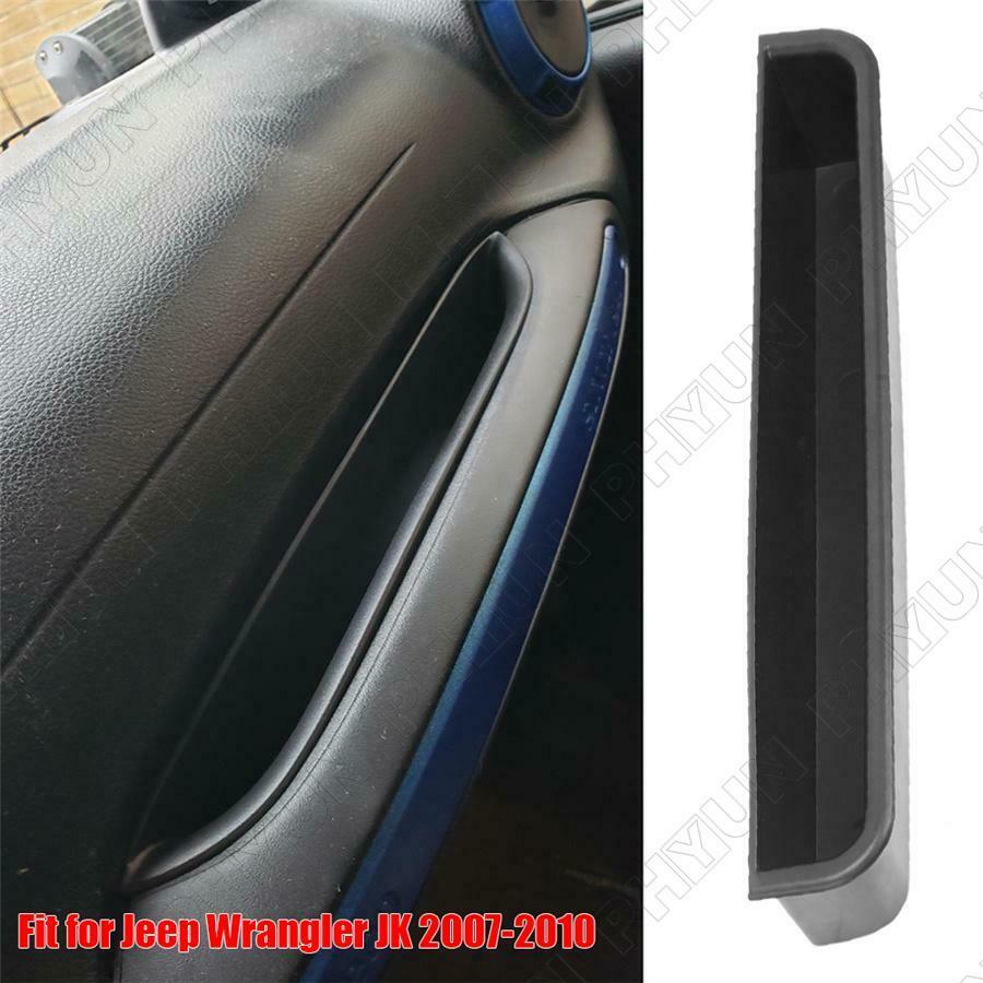 Black Grab Tray Passenger Storage Tray Box For Jeep Wrangler JK 07-10 ABS Sturdy
