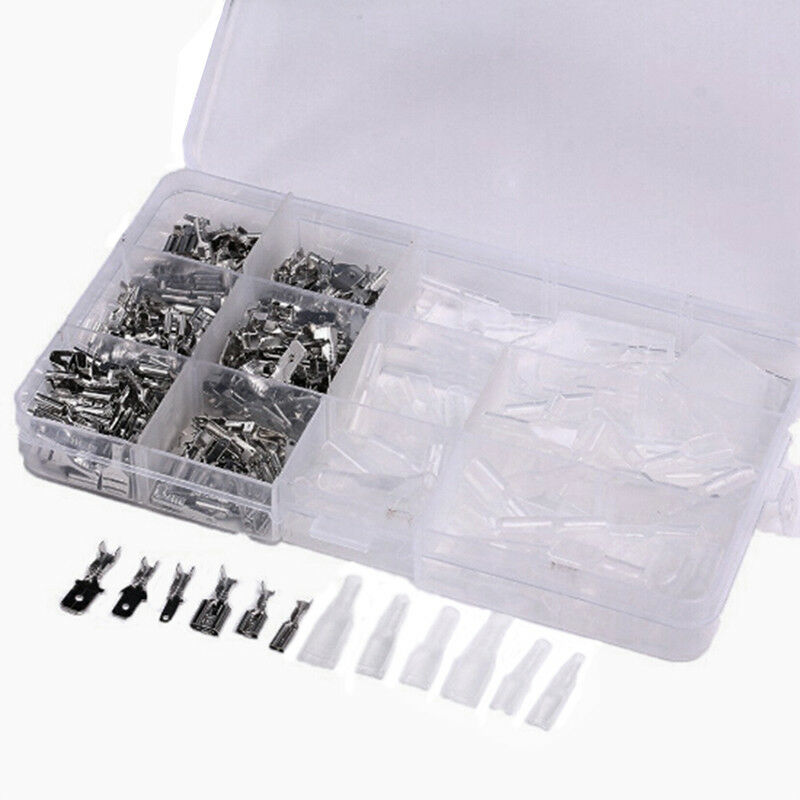 270PCS Female & Male Cable Lugs Car Electrical Wire Terminals Crimp Connectors