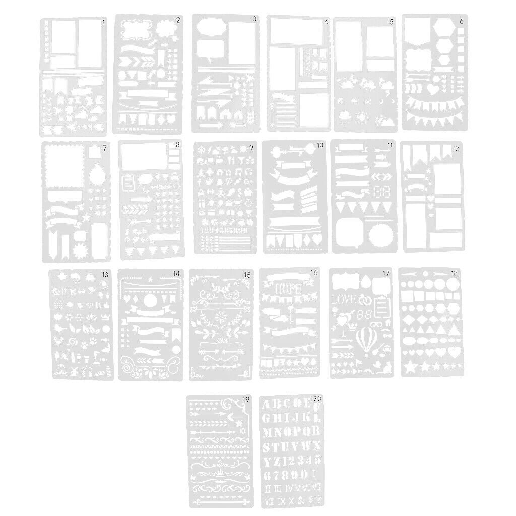 20x drawing stencils stencil painting plastic stencils painting stencils