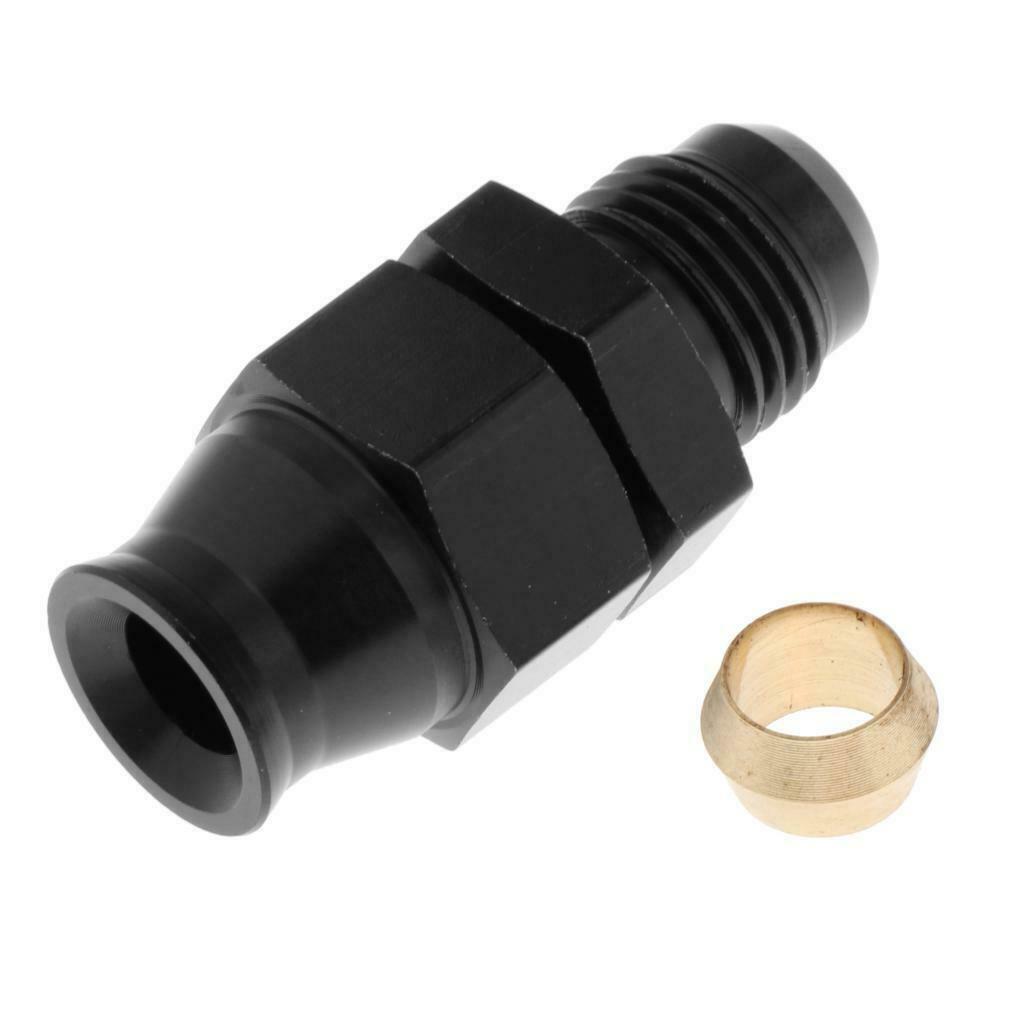 5/16 "8mm OD Alloy Tube to 6AN Male Flare Pipe Fitting Adapter Alumini