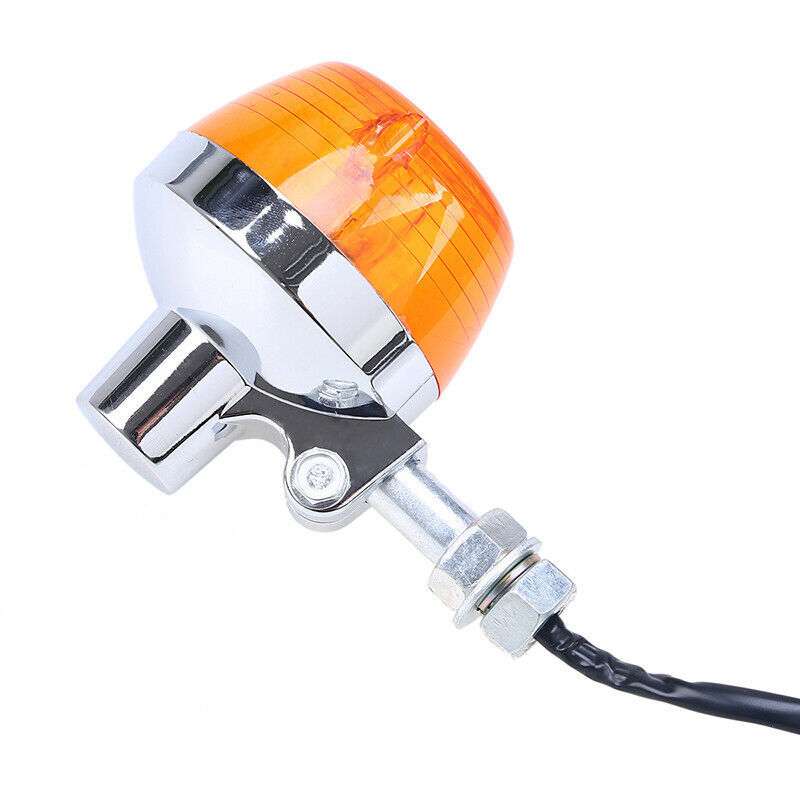 Amber Motorcycle Dirt Bike Rear Turn Signal Lights 12mm Universal For Yamaha ATV