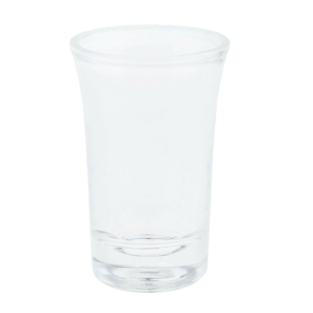 1 x Clear Acrylic Shot Glass Whisky Wine Cup Tumbler Mug for Bar Home 35ml