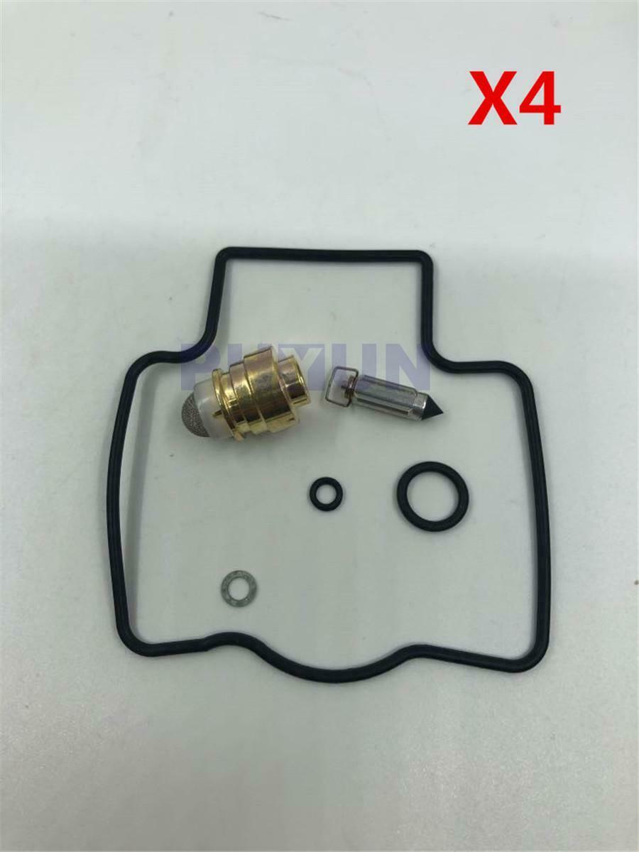 4 Sets Carburetor Repair Carb Rebuild Kit For KAWASAKI ZX-6R ZX600F 1995-1997
