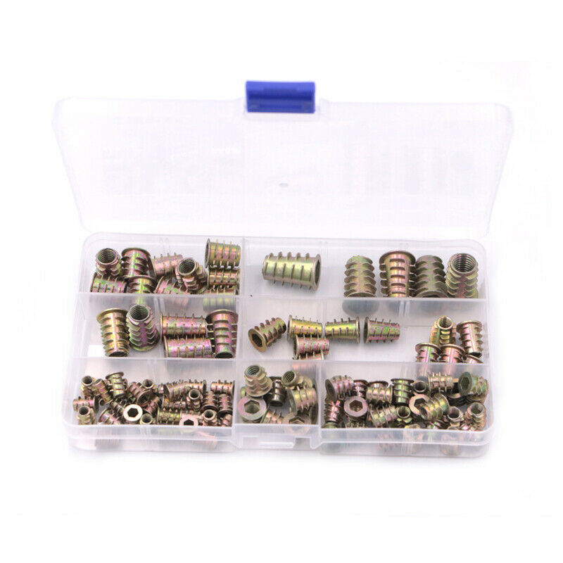 100PCS M4/M5/6/M8/10 Screw-in Thread Flange Insert Nut Bolt Fastener Connector