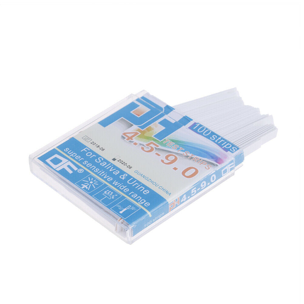 100 PH indicator test strips 4.5-9 paper litmus tester laboratory urine & sal DD