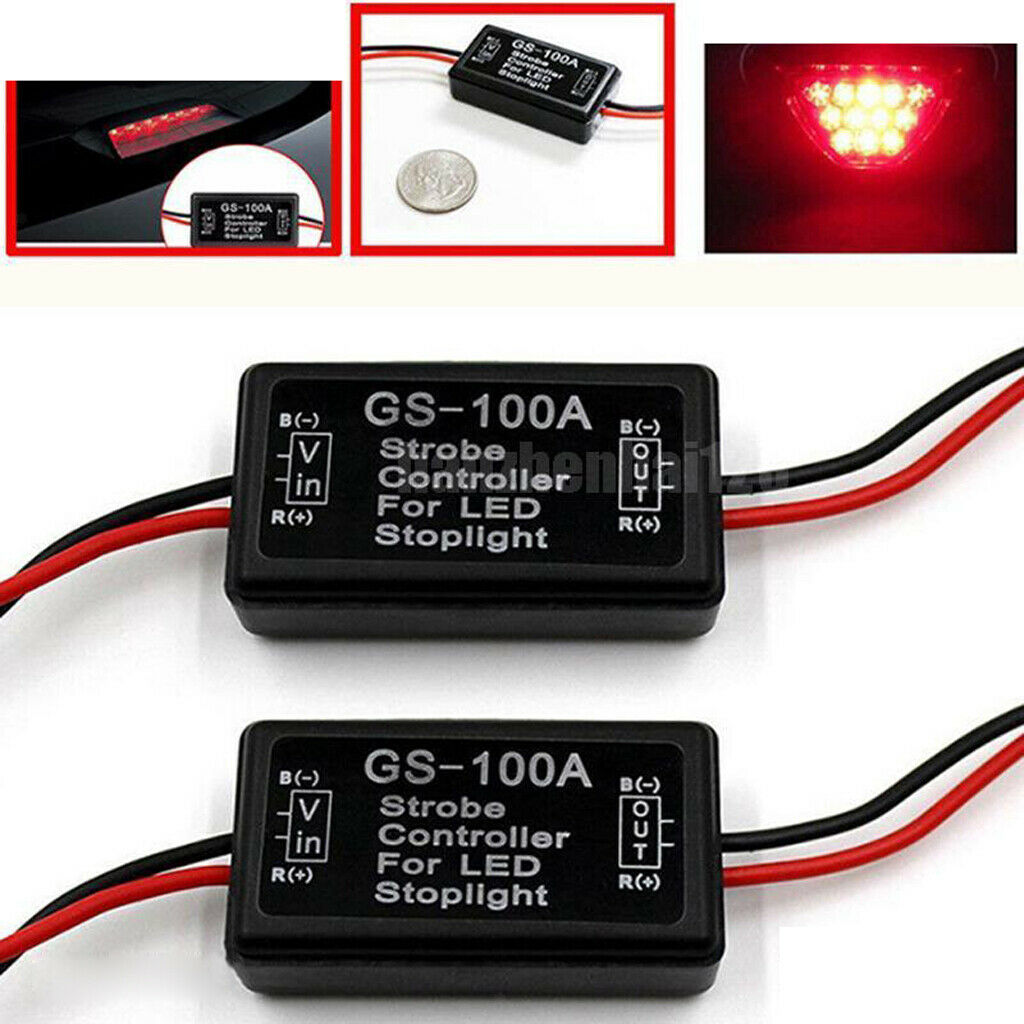 Vehicle Auto 12V 100A Back Brake Tail Stop LED Flash Light Controller IP65