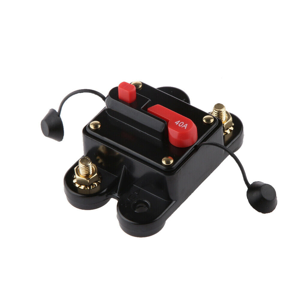 40A Auto Car Marine Audio Circuit Breaker Manual Reset Fuse Protection Self  12V