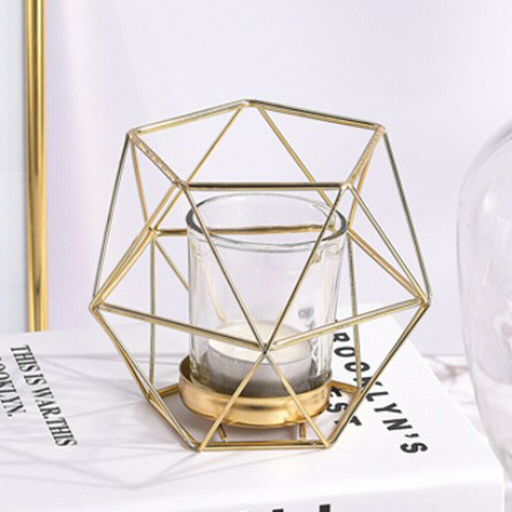 2Pcs Nordic Style Candle Holder Iron Pillar Candlestick Desktop Decorations