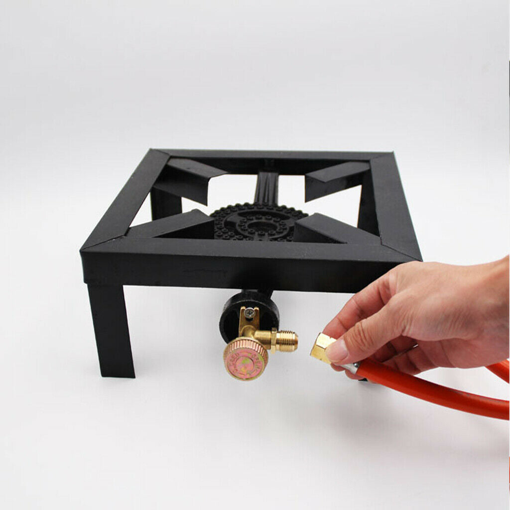 Outdoor Propane Gas Stove Burner Fire Control Cooker for Camping Patio
