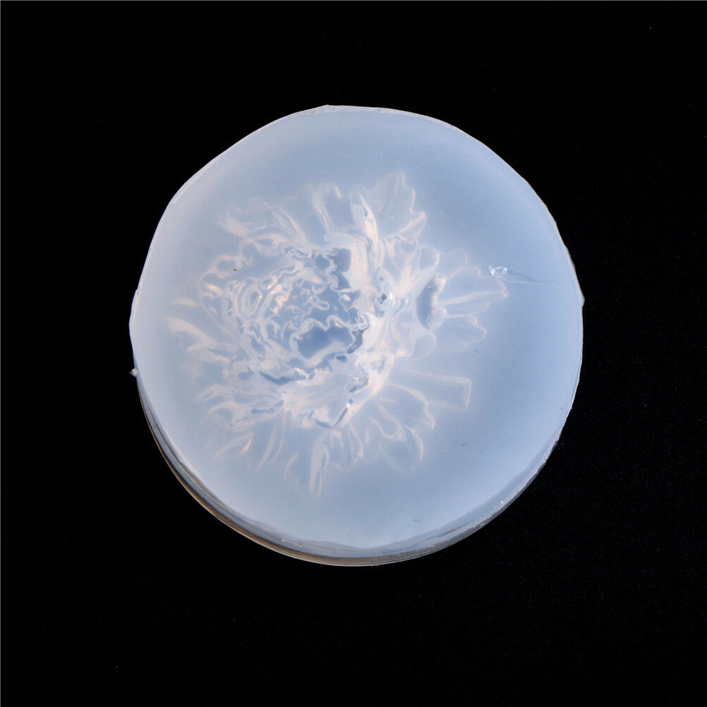 Transprent Flower Bloom Rose Shape Silicone Fondant Soap Cake Mold Baking.l8