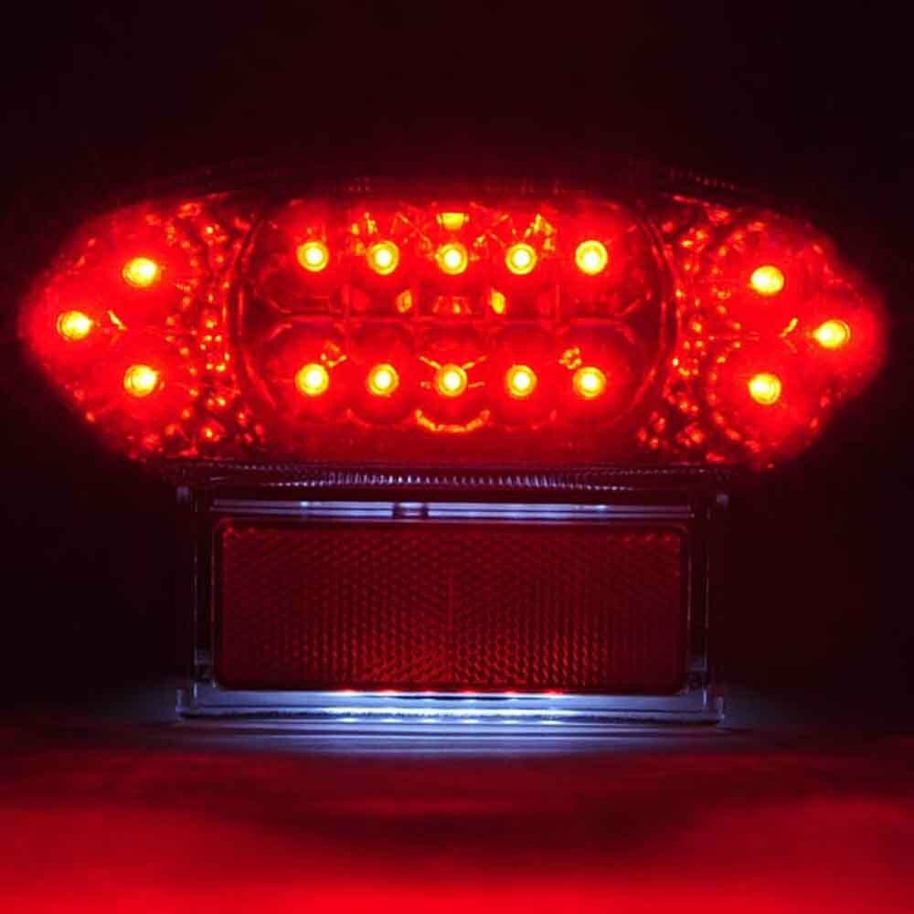 Smoke LED Tail Light Brake Turn Signal Lamp For Suzuki GSX1300R Hayabusa 99-07