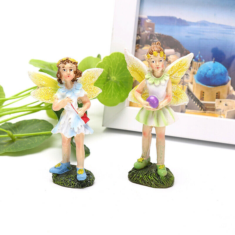 Fairytale Garden Flower Fairy Flying Wing Micro landscape Home Decoration Cra DF