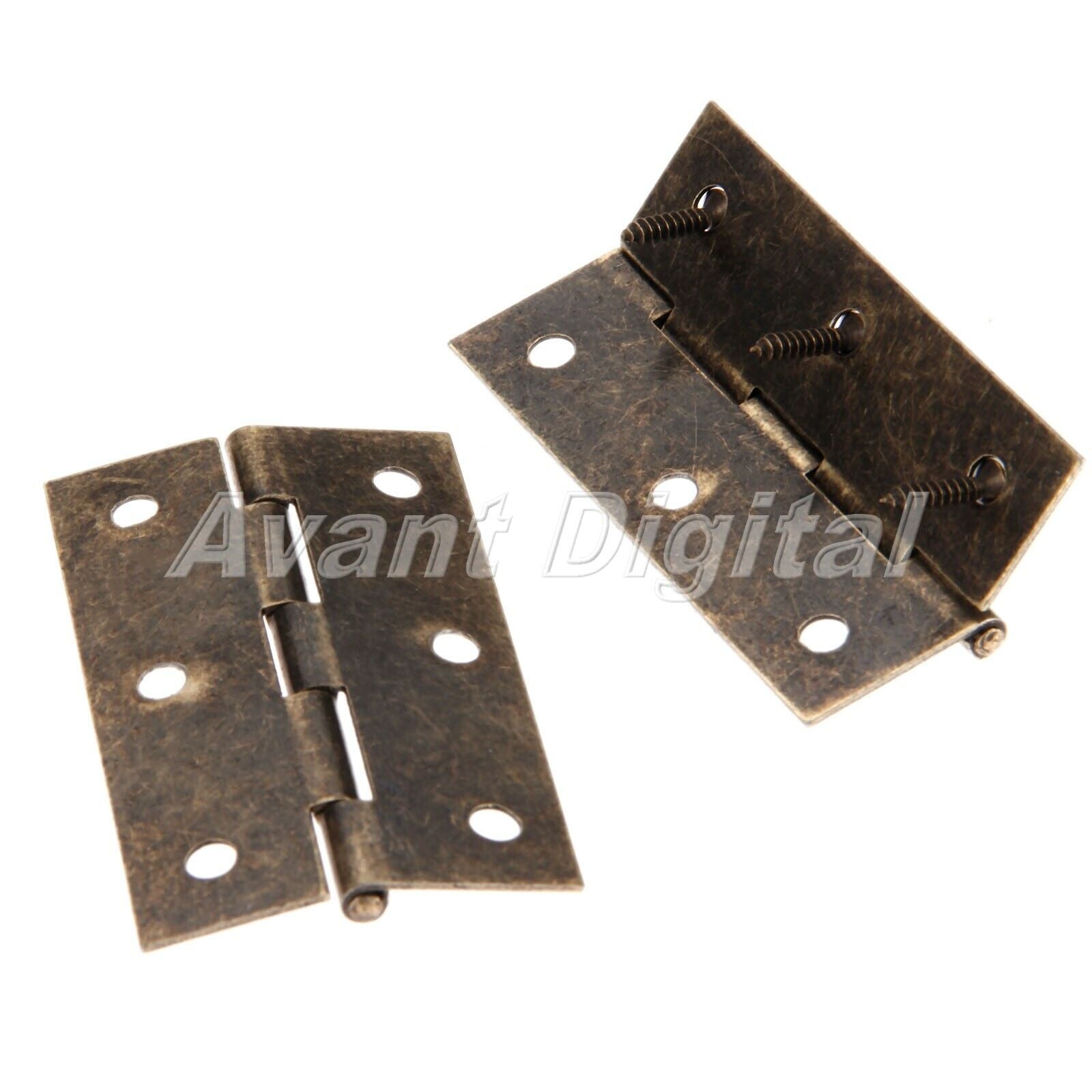 75*42mm Retro Furniture Jewelry Box Hinge Cabinet Wardrobe Door Hinges Hardware