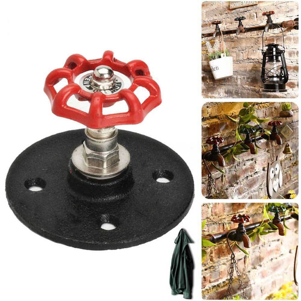 Rustic Hand Wheel Hook Wall-mounted Coat Hanger Household Storage Hook