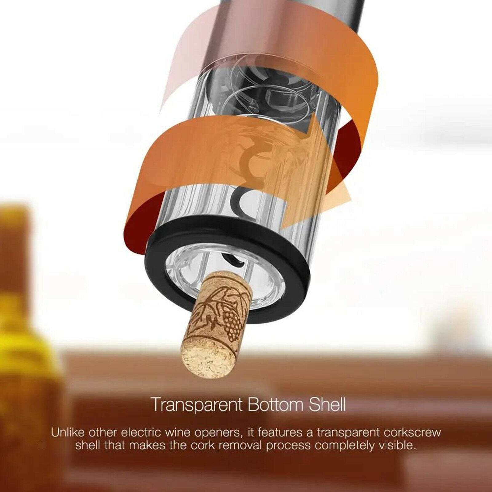 Electric Wine Opener Wine Bottle Corkscrew Opener Remove Tool One-Touch