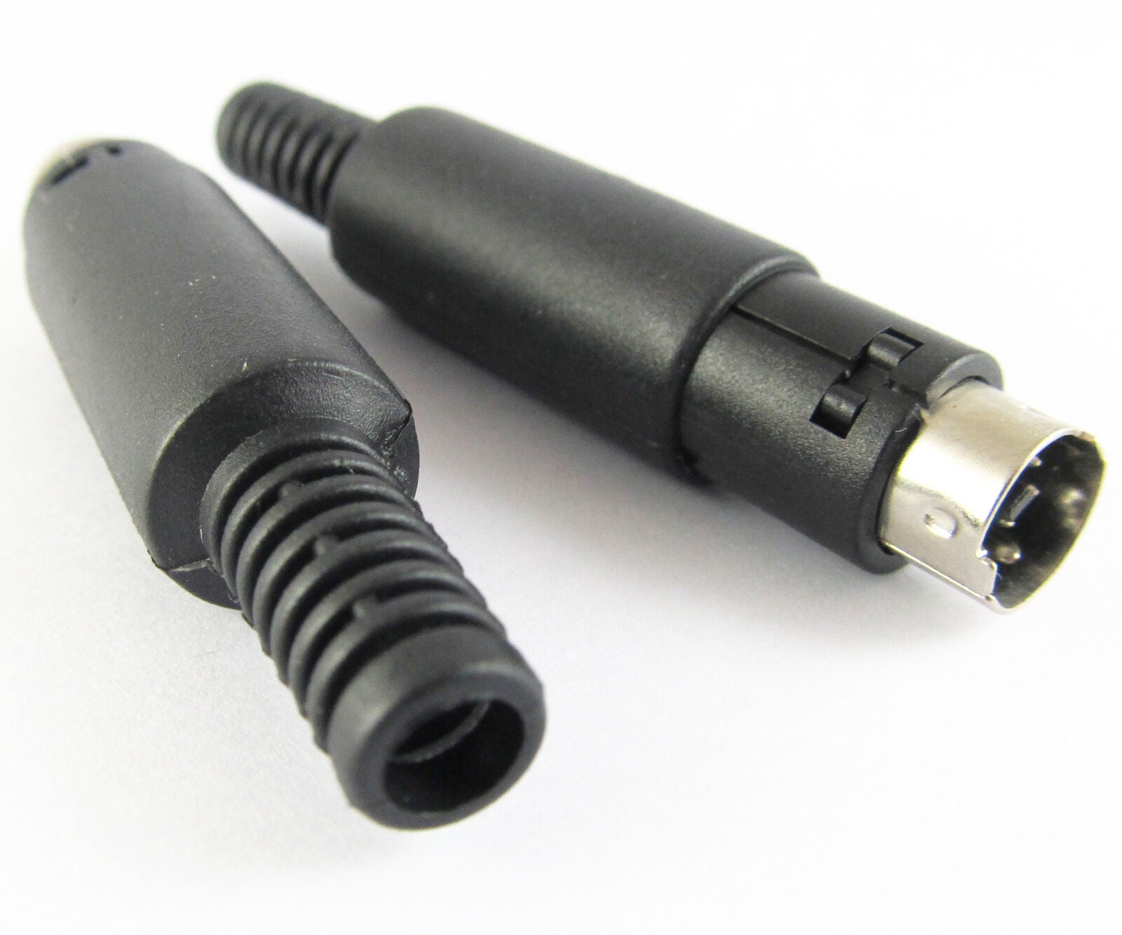 1pc 6 Pin Mini DIN Plug Connector Plastic Handle NEW