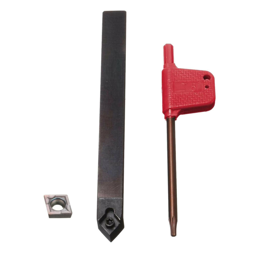 Metal SCMCN1010H06 Boring Turning Tool + CCMT060204 Cutter Set w/ Wrench