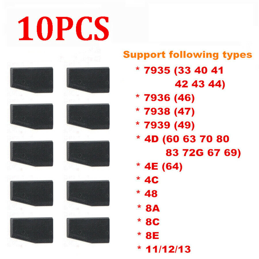 10x VVDI VVDI2 Key Tool + MINI Super Chip Transponder 7935 7930 7937 7947 4E 4C
