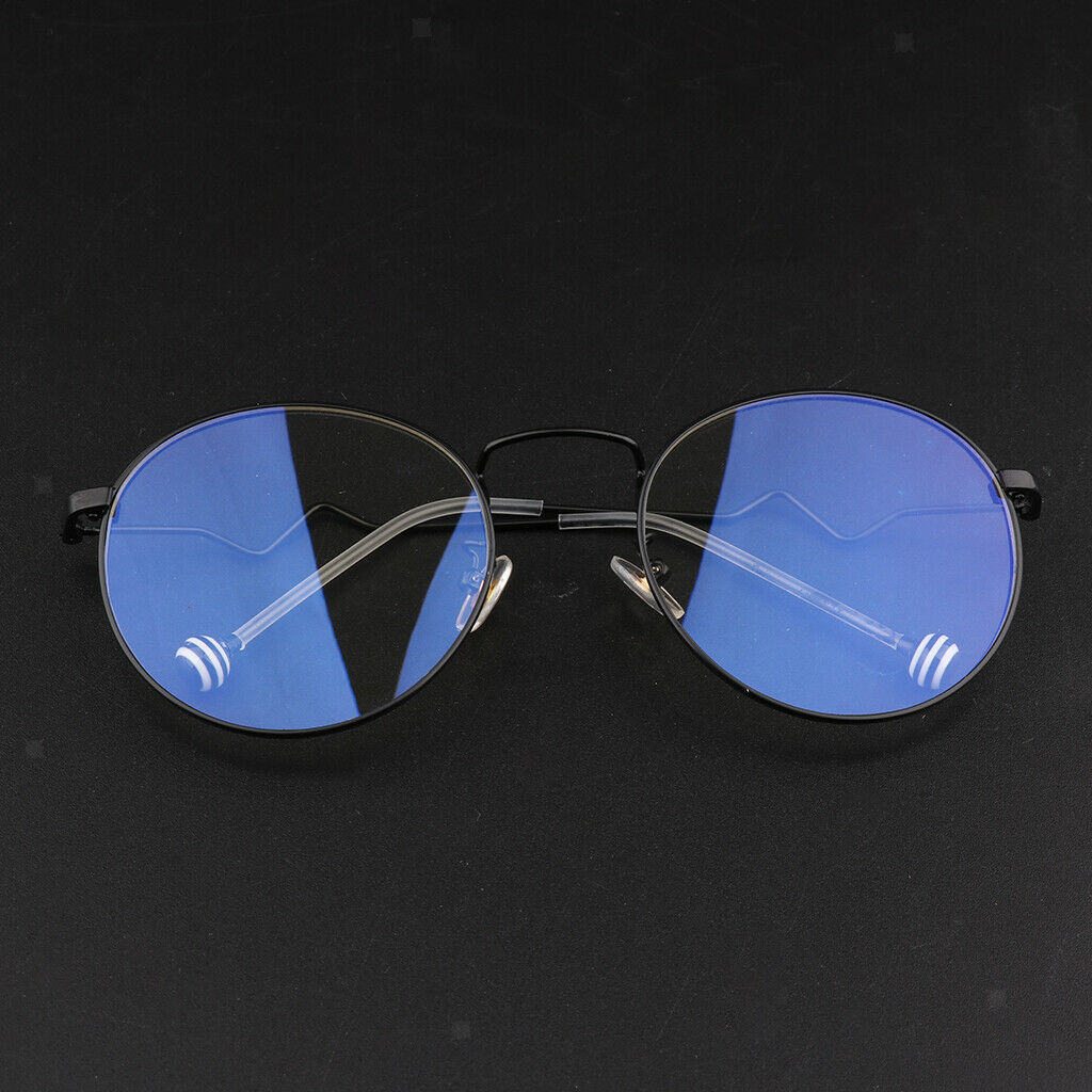 Women Girls Fashion Stainless Steel Glasses Eyewears Frame Black