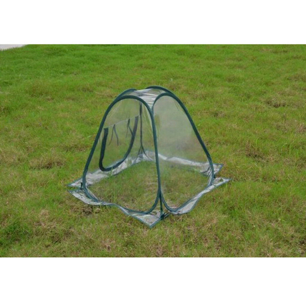 Small Tent   up Greenhouse Clear Foldable Flowerpot Cover Indoor 27x27x31