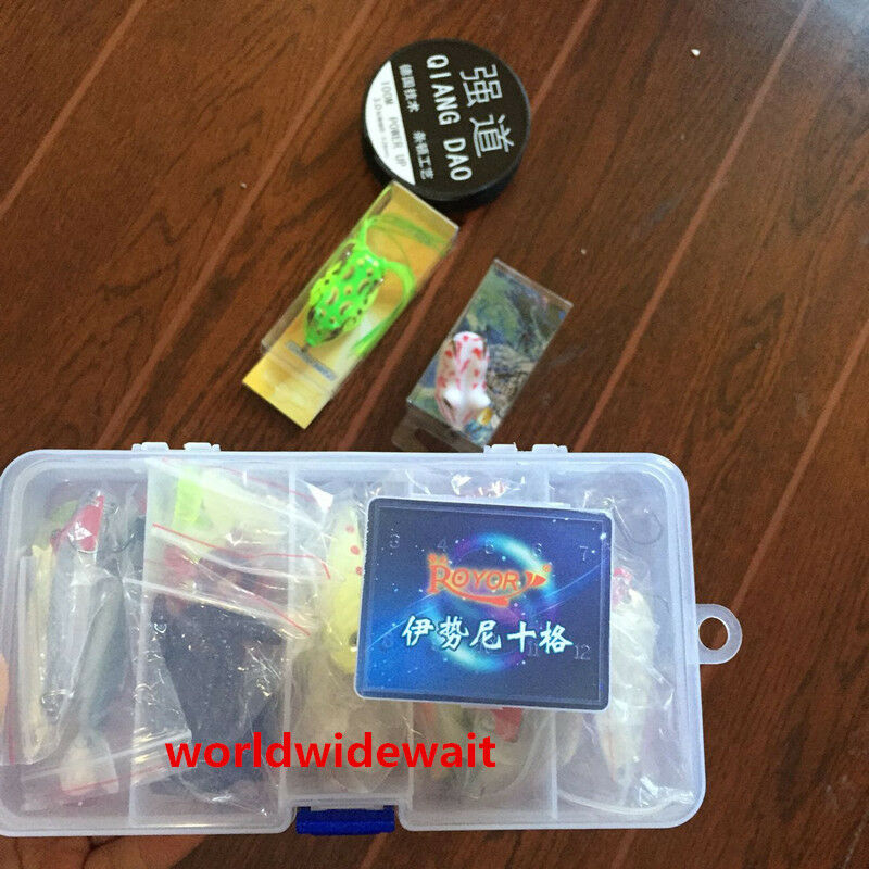 143Lots Simulate Fishing Lures Bait KIT Spoons Hooks Classic Accessory Case Box