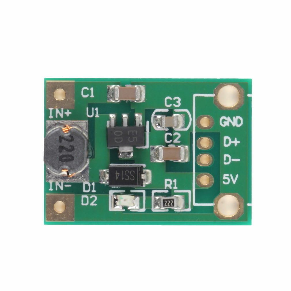 2PCS DC-DC Boost Converter Step Up Module 1-5V to 5V 500mA 600mA Max for Arduino