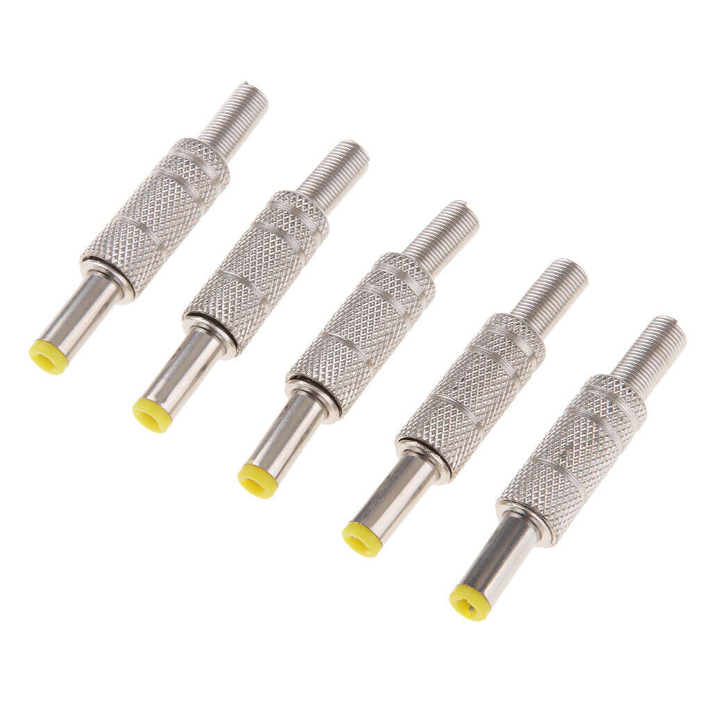 5x DC Power Plug 5.5mm x 2.1mm Male Barrel   Adapter Connector