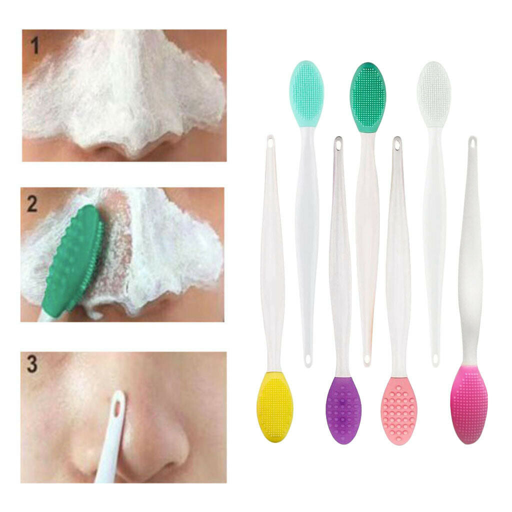 7 Pieces Wash Nasal Brush Blackhead Remove Massager Brush Makeup Tools