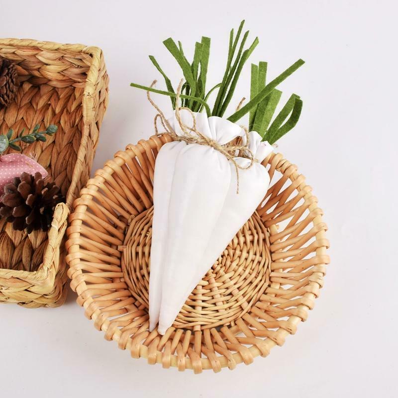 Easter Non-woven Carrot Garden Decorations Artificial Fruits Toys Party Props